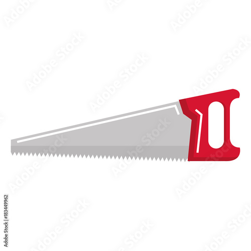 handsaw tool isolated icon vector illustration design