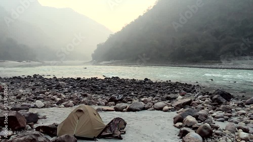 Camp On The Banks Of River Ganga (#1)