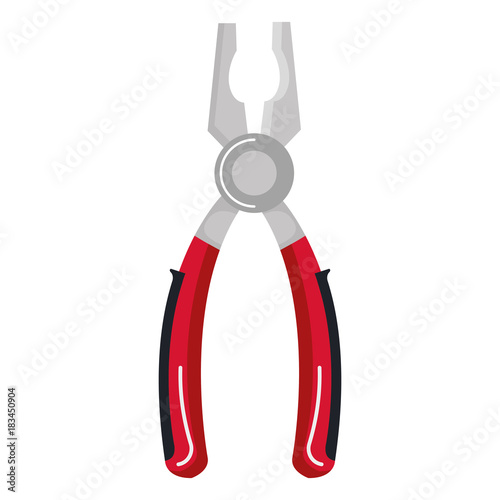 pliers tool isolated icon vector illustration design