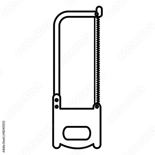 saw tool isolated icon vector illustration design