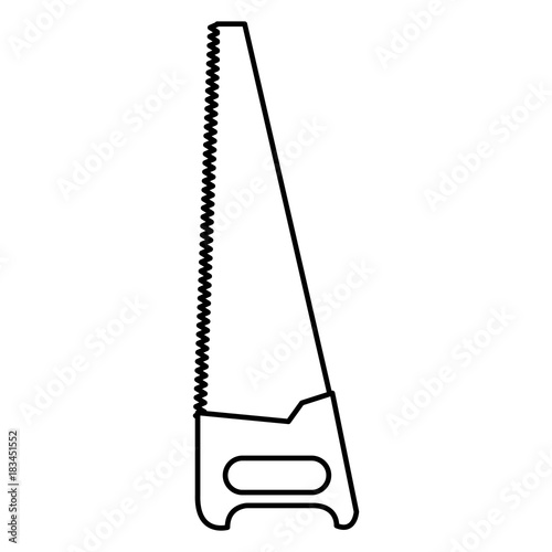handsaw tool isolated icon vector illustration design