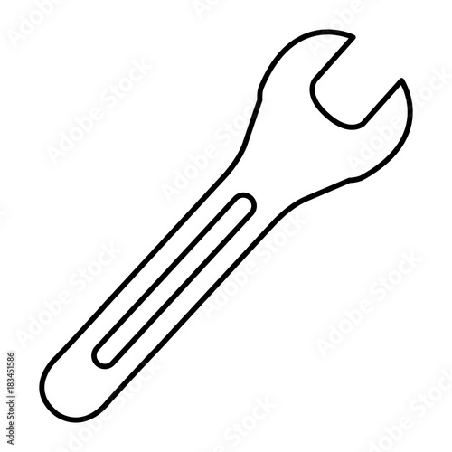 wrench key isolated icon vector illustration design
