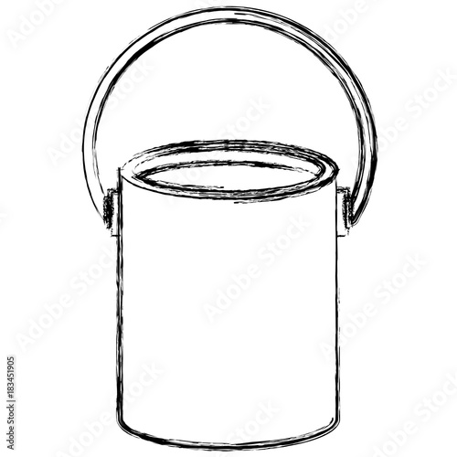 paint pot isolated icon vector illustration design