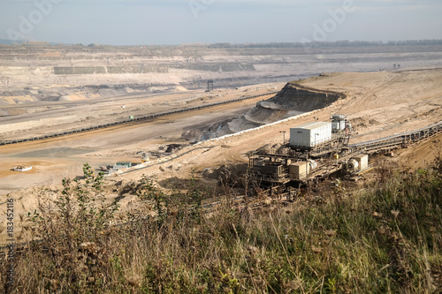 Coal opencast mining. Inden, Germany.