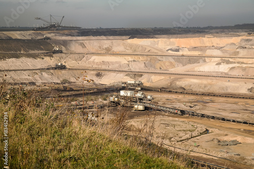Coal opencast mining. Inden, Germany.
