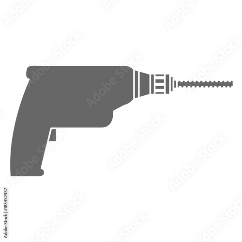 drill electric tool isolated icon vector illustration design