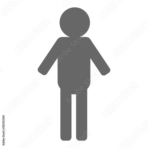 gender male silhouette human icon vector illustration design