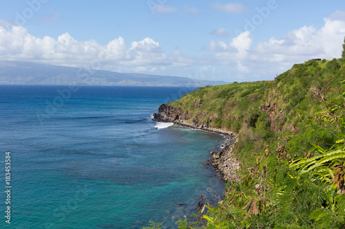 Panorama of the Coastline in Maui, Hawaii
