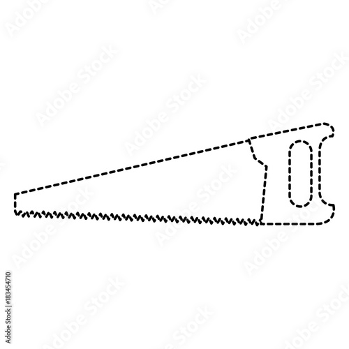 handsaw tool isolated icon vector illustration design