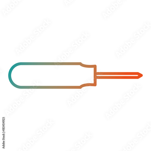 screwdriver tool isolated icon vector illustration design
