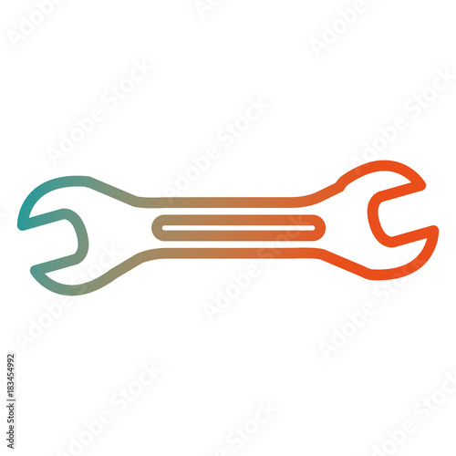 wrench key isolated icon vector illustration design