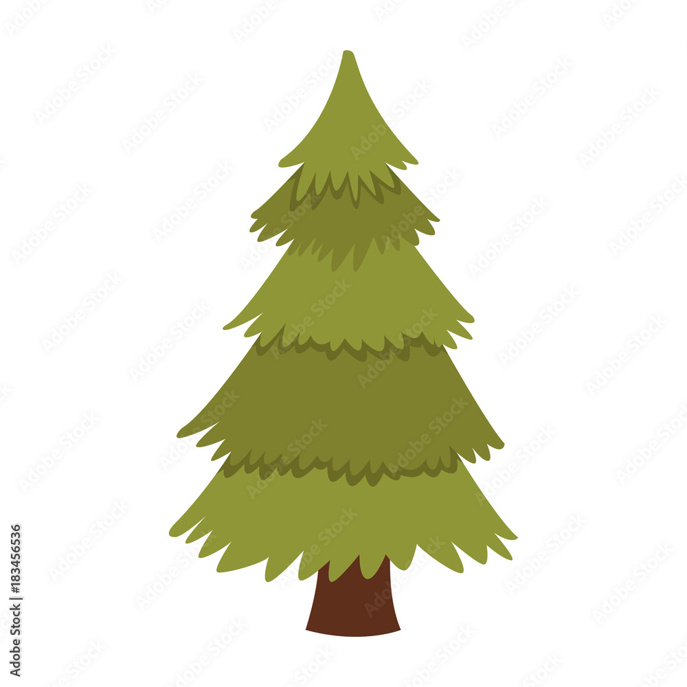 Tree pine isolated icon vector illustration graphic design