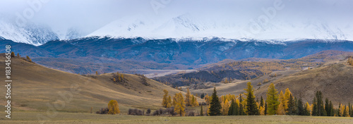 Mountain panorama of the Kuray steppe