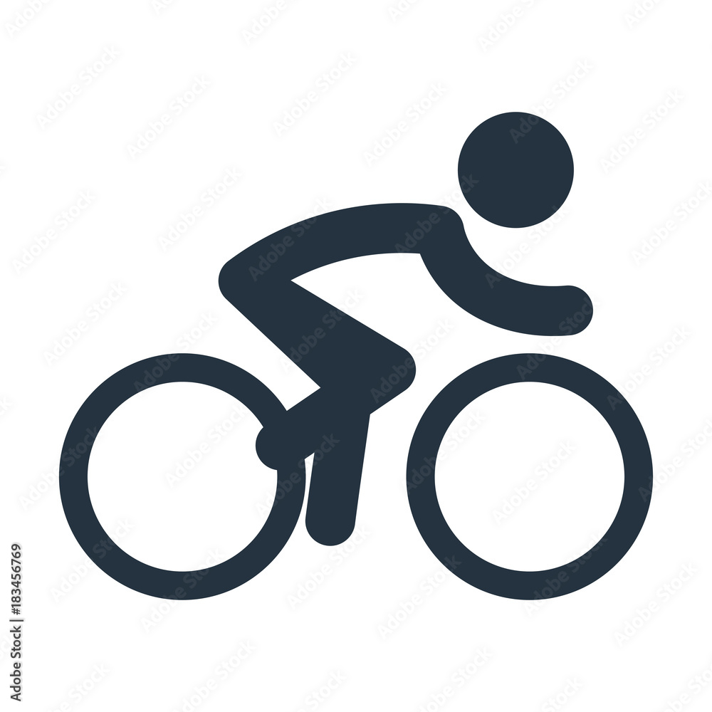 bicycle icon on white background, fitness, sport bicycle icon on white background, fitness, sport
