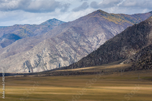Autumn mountain landscape of the Altai Republic.
