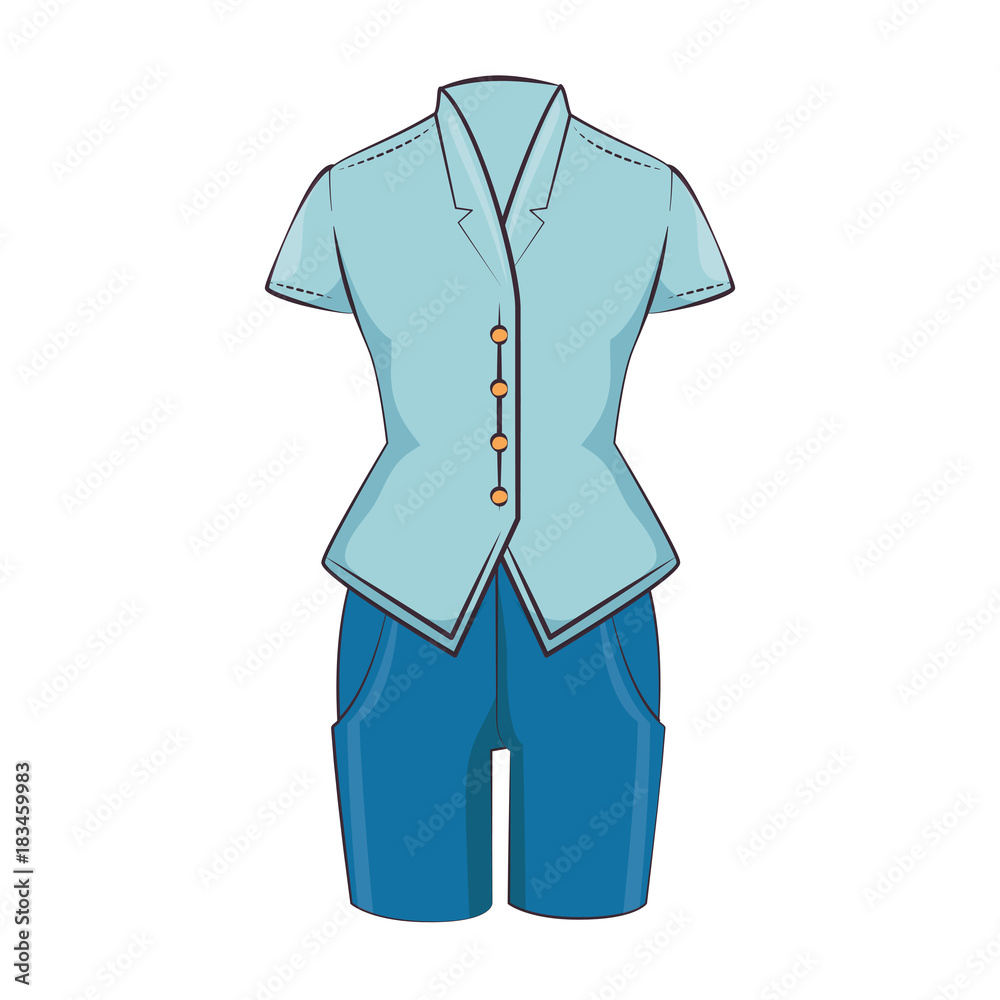 elegant dress for woman vector illustration design