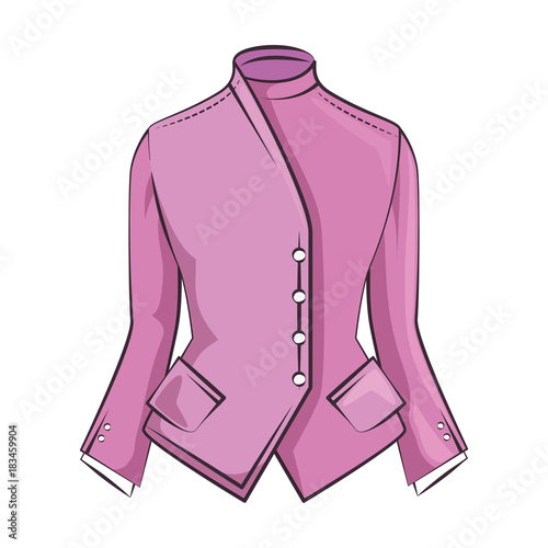 elegant blouse for women vector illustration design