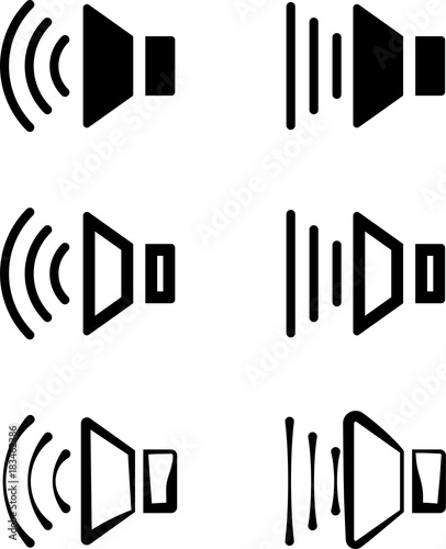 Speaker Icon Collection Design