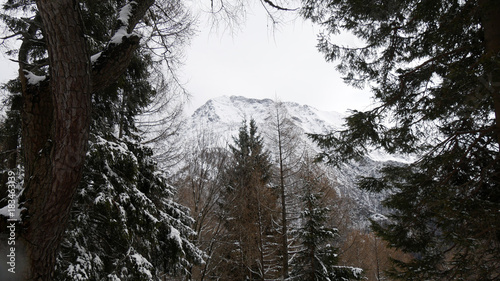 Panorama delle Alpi Lecchesi in inverno photo