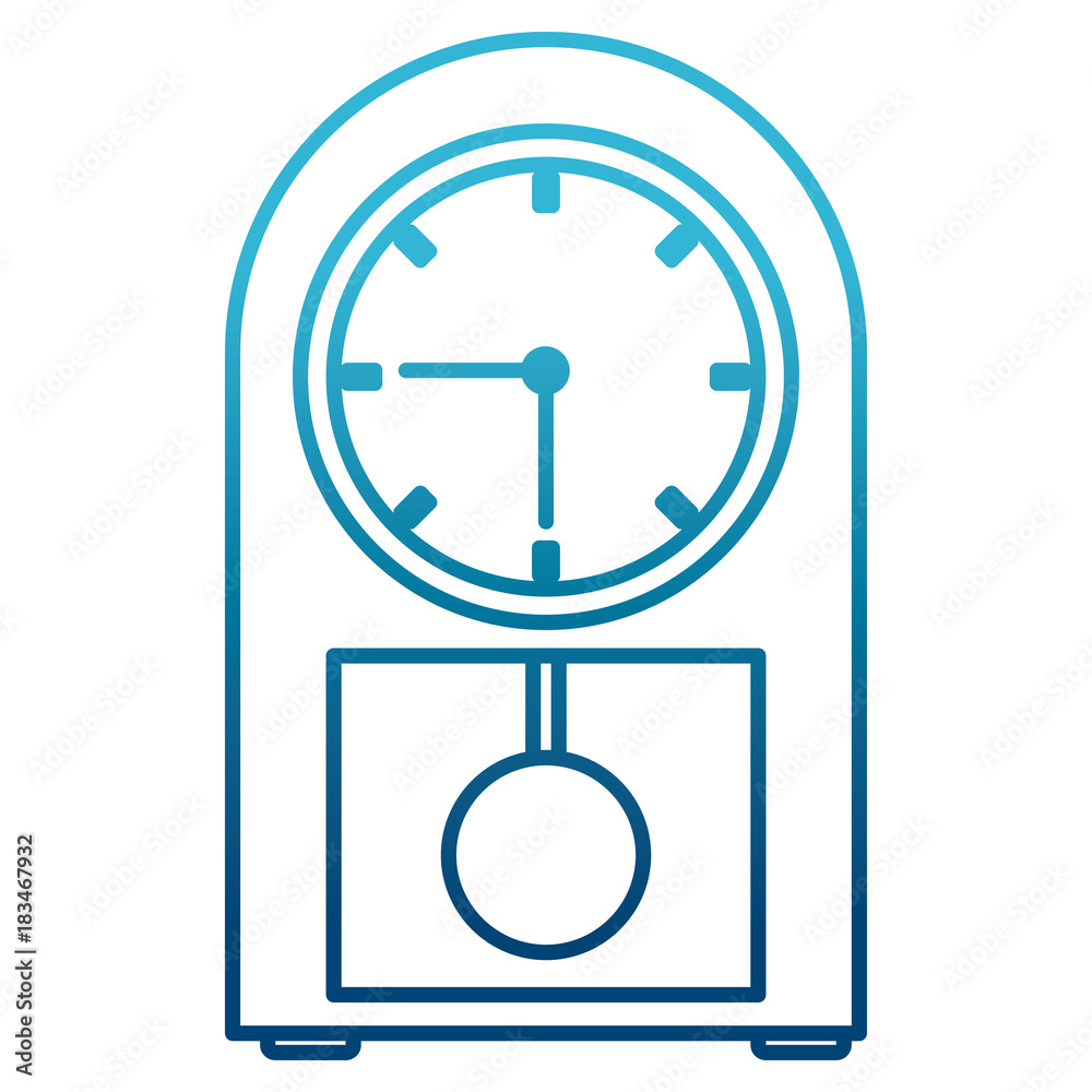 Antique shaker clock icon vector illustration graphic design