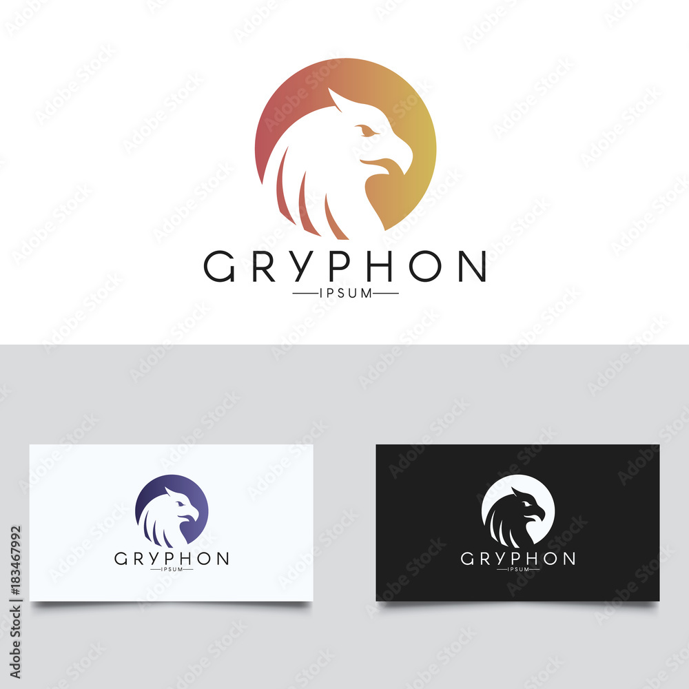 Gryphon logo. Three color versions Gryphon logo. Three color versions