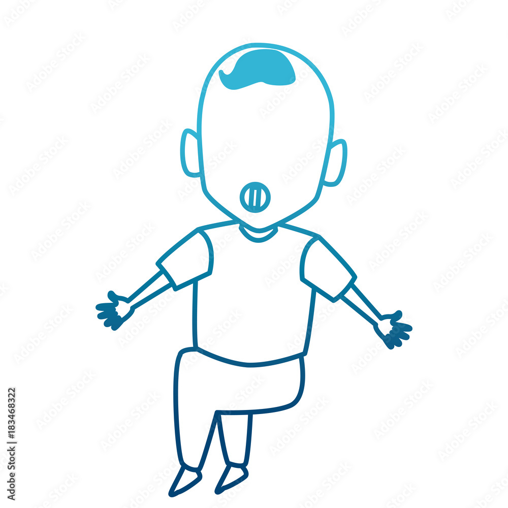 Cute baby cartoon icon vector illustration graphic design Cute baby cartoon icon vector illustration graphic design