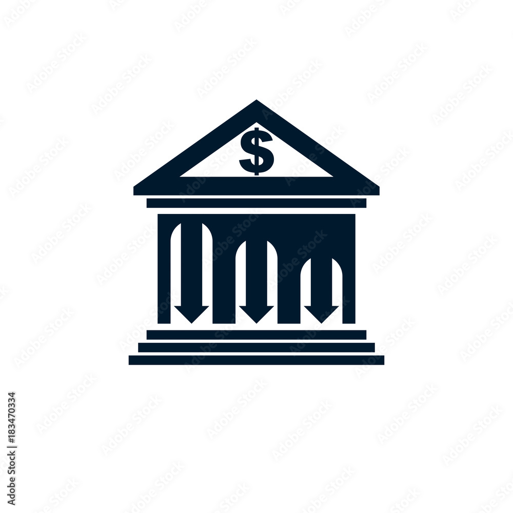 Banking conceptual logo, unique vector symbol. Banking system. The Global Financial System. Circulation of Money. Banking conceptual logo, unique vector symbol. Banking system. The Global Financial System. Circulation of Money.