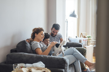 Family Enjoying Together at Home