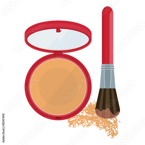 make up compact powder brush
