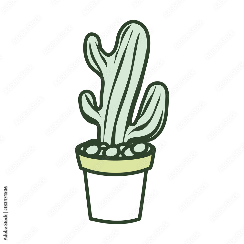 cartoon cactus in a pot cartoon cactus in a pot