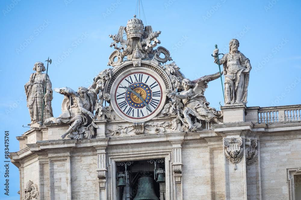 Detail of the Palace of the Vatican, 