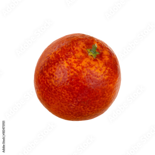 red orange isolated