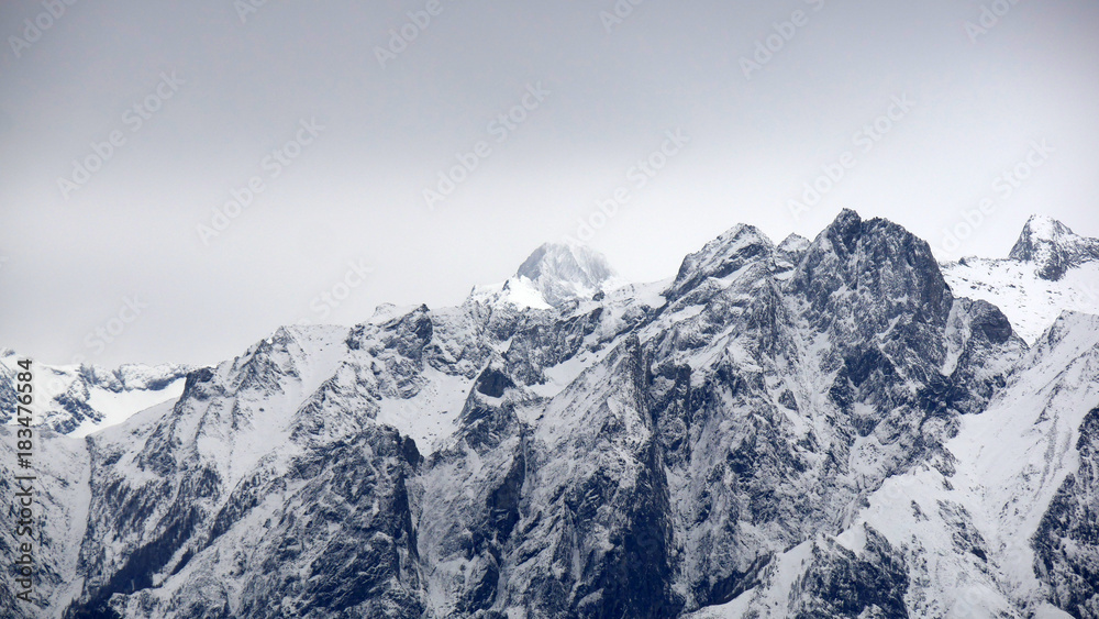 Obraz premium Panorama delle Alpi Lecchesi in inverno