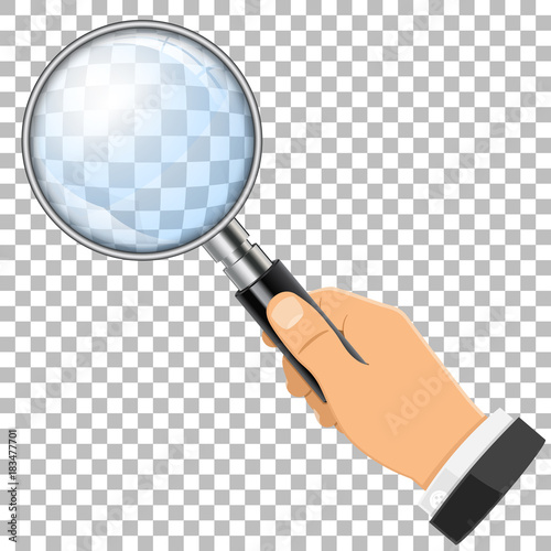 Magnifying Glass in Hand