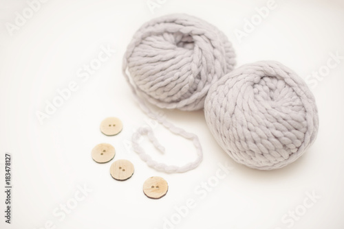 knitting by needles. knitting concept. 
