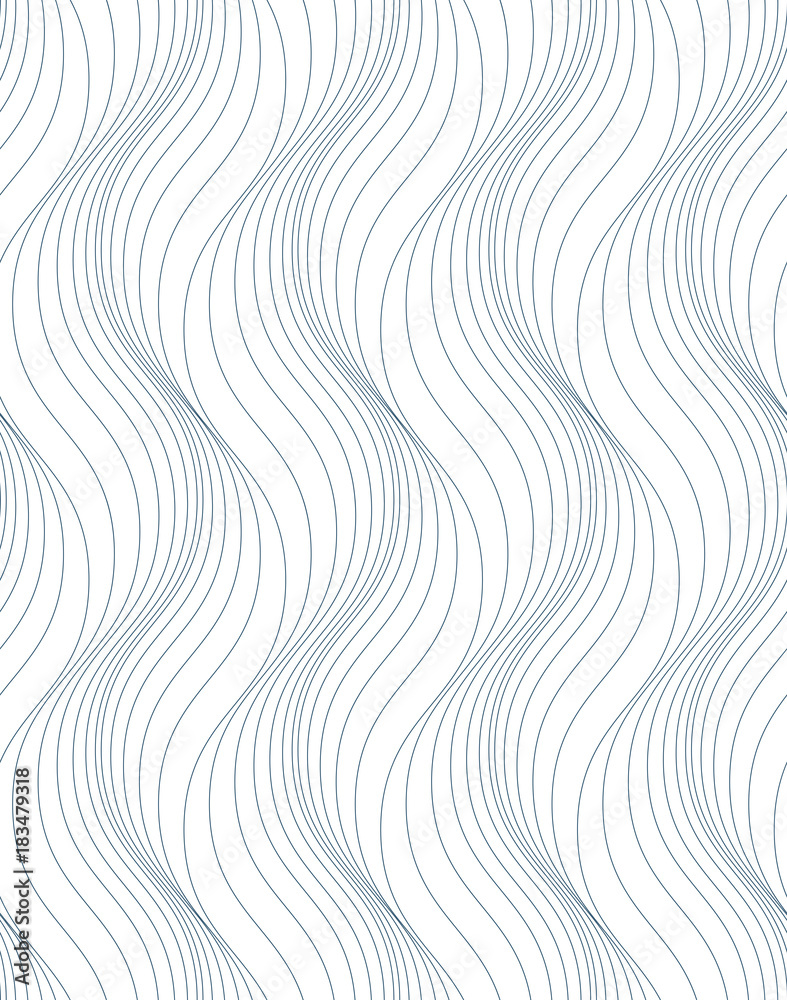 Grayscale vector seamless pattern, graphic geometric wrapping paper.  Abstract backdrop created with interweave black undulate lines can be used  in textile and web designs Stock Vector | Adobe Stock