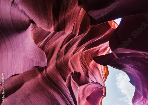 Antelope canyon bottom up