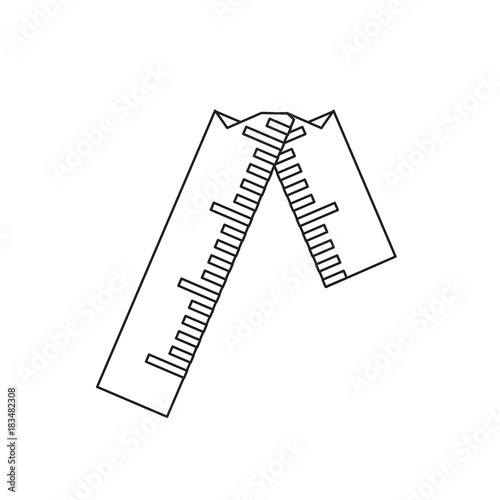 broken ruler icon