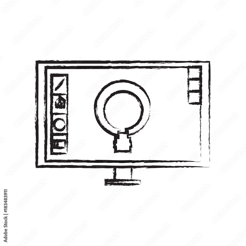 computer monitor icon computer monitor icon