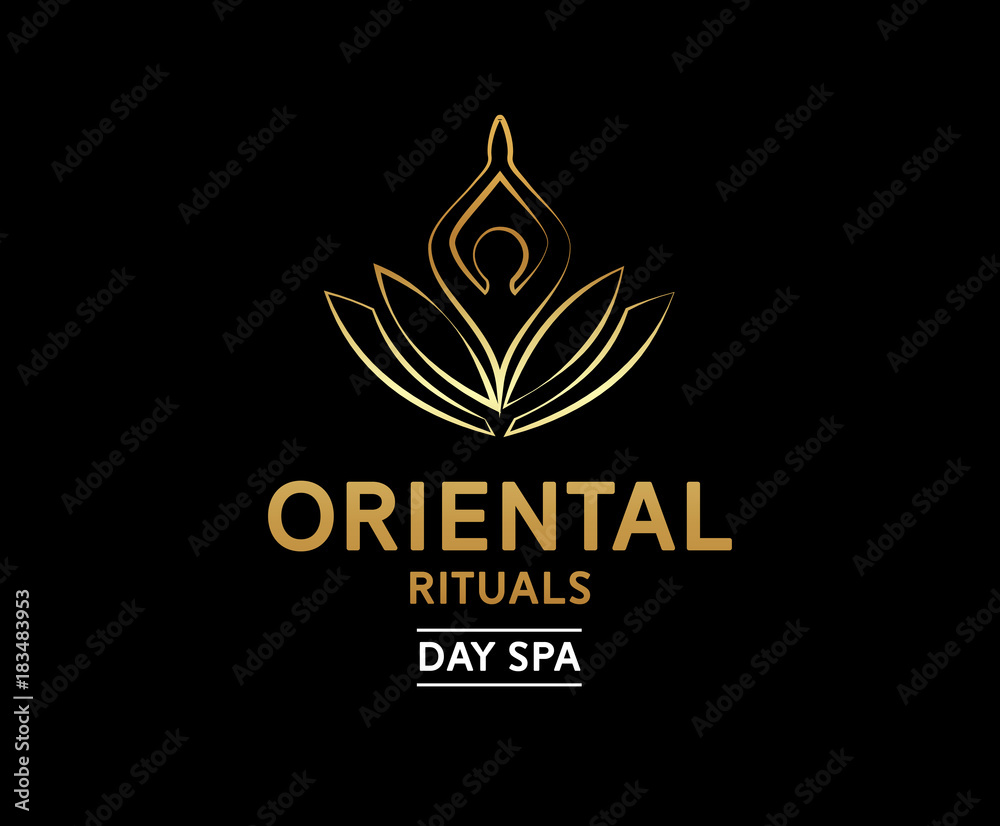 Obraz premium Beautiful Day Spa logo sign vector