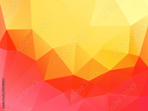yellow pink abstract triangular background