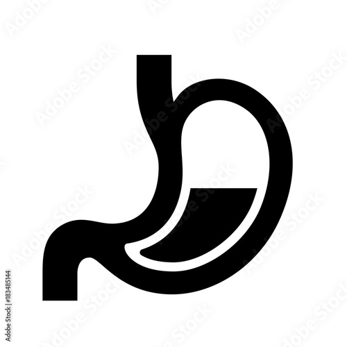 Stomach and digestive juice icon