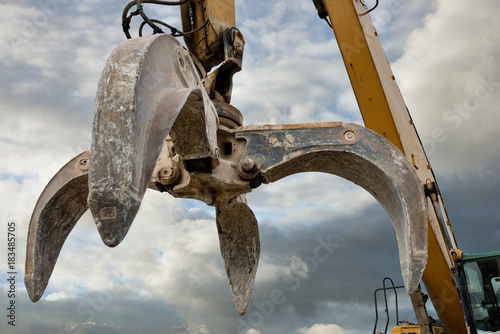 Papier peint grue à grappin en gros plan
