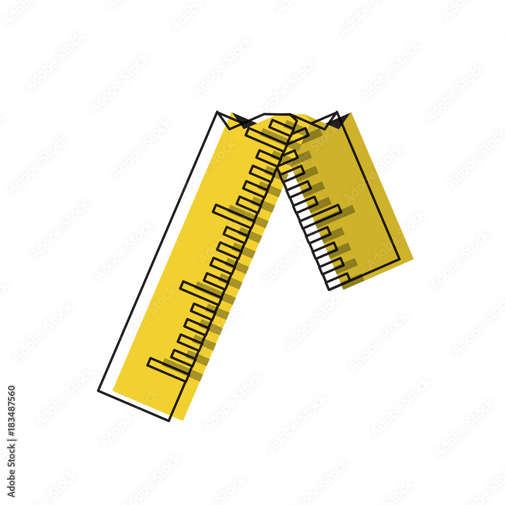 Obraz premium broken ruler icon