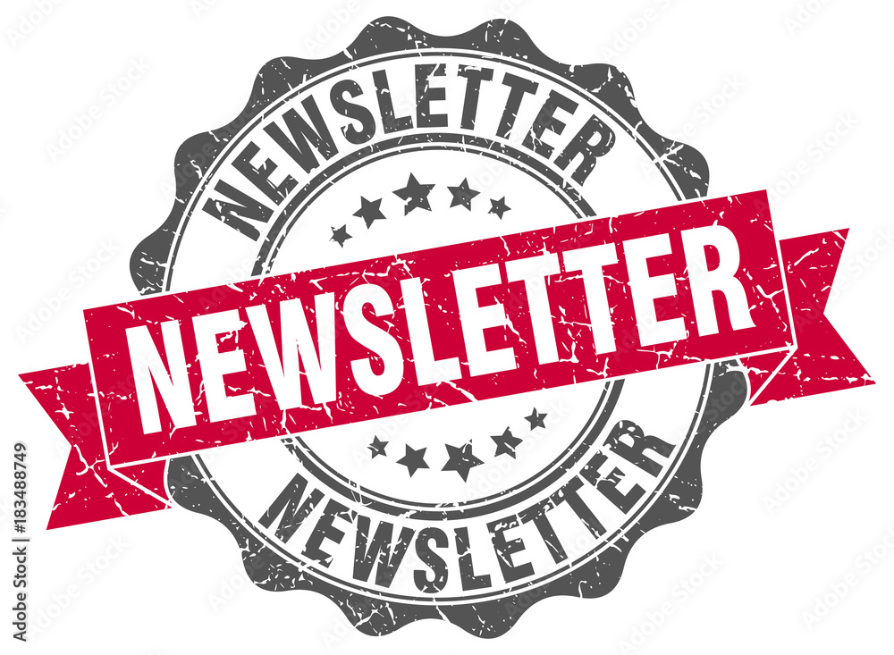 Fototapeta premium newsletter stamp. sign. seal