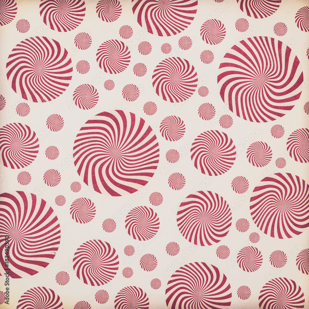 beige wrapper design with red spin circles beige wrapper design with red spin circles