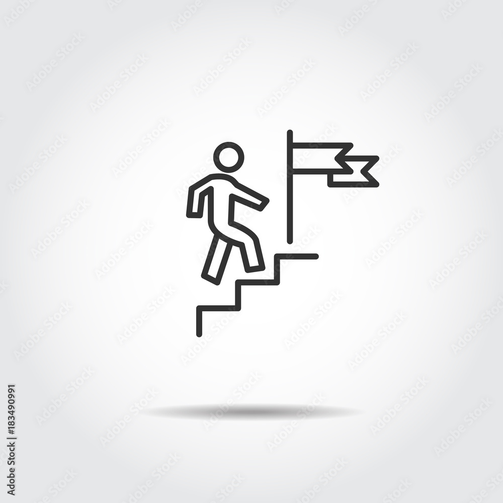 people success icon vector illustration people success icon vector illustration