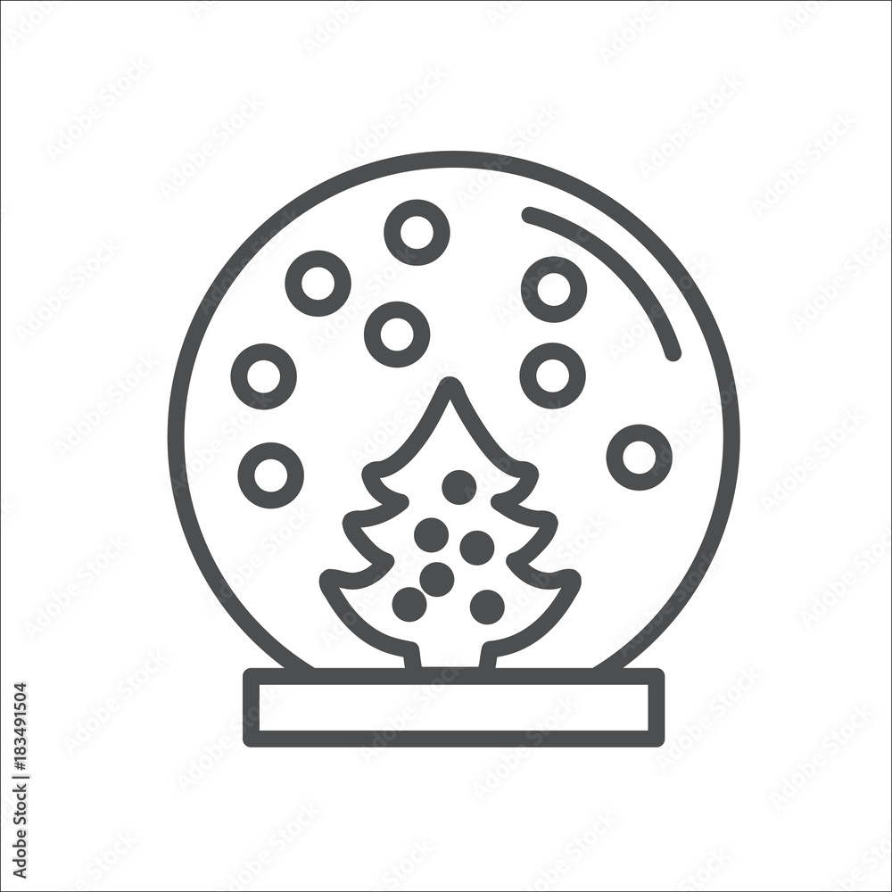 Fototapeta premium Christmas tree icon