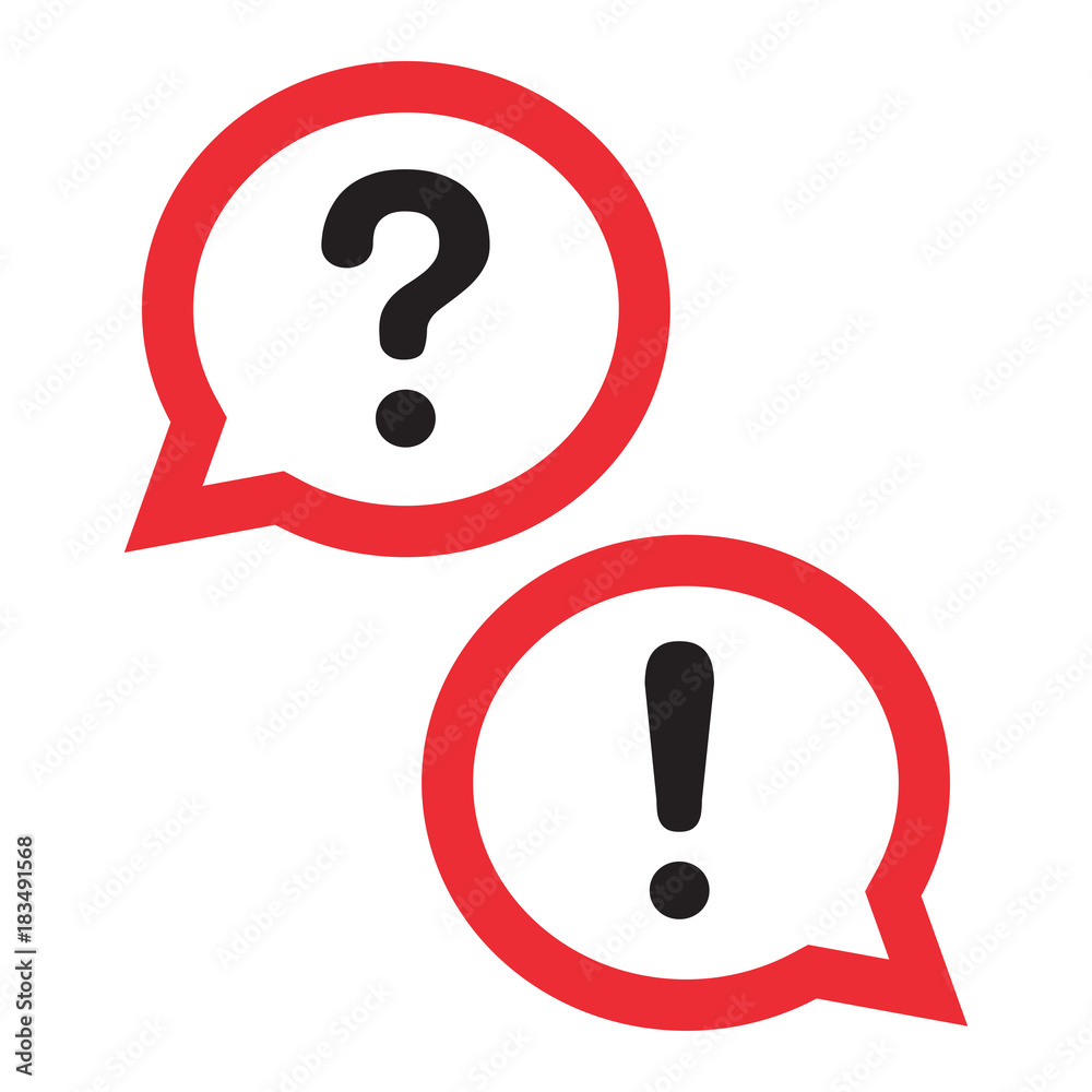 Red outline design chat icon. Set dialog clouds. Vector illustration Red outline design chat icon. Set dialog clouds. Vector illustration