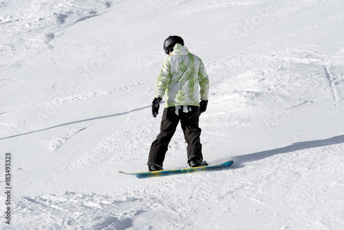 Snowboarder on the slope © Jaroslav Moravcik